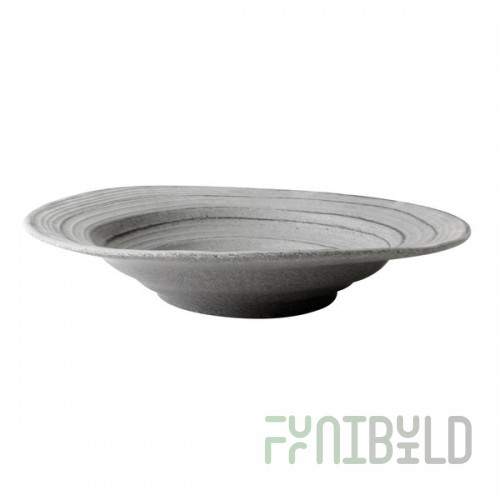 Elite Global Solutions M16BST-GSD Della Terra Melamine Stoneware 3.5 Qt. Granite Stone Design Irregular Round Serving Bowl