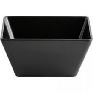 Thunder Group 69007BK Classic Black 40 oz. Square Melamine Bowl - 12/Pack Thunder Group 69007BK Classic Black 40 oz. Square Melamine Bowl - 12/Pack