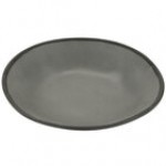 GET B-420-GBL Pottery Market 1.3 Qt. Matte Speckled Grayish Blue Melamine Salad / Pasta Bowl - 12/Pack