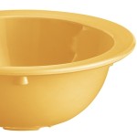 Acopa Foundations 13 oz. Yellow Narrow Rim Melamine Grapefruit Bowl - 12/Case Acopa Foundations 13 oz. Yellow Narrow Rim Melamine Grapefruit Bowl - 12/Case