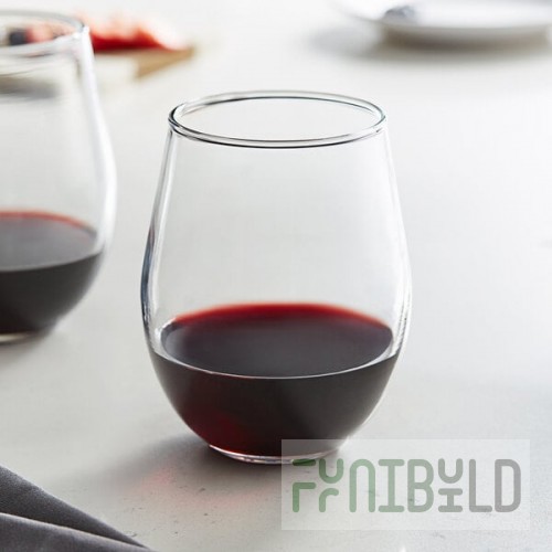 Anchor Hocking 95142 Vienna 20 oz. Stemless Red Wine Glass - 12/Case