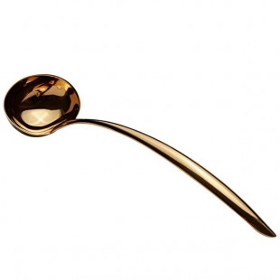 Bon Chef 9456G 6 oz. Gold Stainless Steel Serving Ladle with Hollow Cool Handle Bon Chef 9456G 6 oz. Gold Stainless Steel Serving Ladle with Hollow Cool Handle