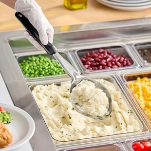 Vollrath 6412820 Jacob's Pride® 8 oz. Black Solid Oval Spoodle® Portion Spoon Vollrath 6412820 Jacob's Pride® 8 oz. Black Solid Oval Spoodle® Portion Spoon