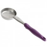 Vollrath 6412820 Jacob's Pride® 8 oz. Black Solid Oval Spoodle® Portion Spoon