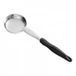 Vollrath 6412820 Jacob's Pride® 8 oz. Black Solid Oval Spoodle® Portion Spoon