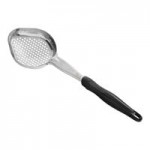 Vollrath 6412820 Jacob's Pride® 8 oz. Black Solid Oval Spoodle® Portion Spoon