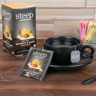 Steep By Bigelow Organic Dandelion and Peach Tea Bags - 120/Case Steep By Bigelow Organic Dandelion and Peach Tea Bags - 120/Case