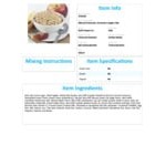 10 lb. Case Natural Cinnamon Apple Oatmeal