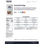Ken's Foods Greek Dressing Packet 1.5 oz. - 60/Case Ken's Foods Greek Dressing Packet 1.5 oz. - 60/Case