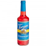 Torani Sugar-Free Strawberry Flavoring / Fruit Syrup 750 mL Glass Bottle Torani Sugar-Free Strawberry Flavoring / Fruit Syrup 750 mL Glass Bottle