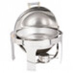 Vollrath 46070 6 Qt. New York, New York Roll Top Round Chafer with Brass Trim Vollrath 46070 6 Qt. New York, New York Roll Top Round Chafer with Brass Trim