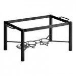 Acopa 8 Qt. Wrought Iron Pillar Electric Chafer with Stainless Steel Cover and Handle