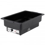 Acopa 8 Qt. Wrought Iron Pillar Electric Chafer with Stainless Steel Cover and Handle