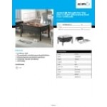 Acopa 8 Qt. Wrought Iron Pillar Electric Chafer with Stainless Steel Cover and Handle