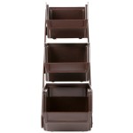 Vollrath 4842-01 Traex® Brown Self-Serve Condiment Bin Stand Set with 3-Tier Stand and 8