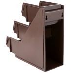 Vollrath 4842-01 Traex® Brown Self-Serve Condiment Bin Stand Set with 3-Tier Stand and 8