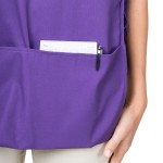 Intedge Purple Adjustable Poly-Cotton Cobbler Apron with 2 Pockets - 29 Intedge Purple Adjustable Poly-Cotton Cobbler Apron with 2 Pockets - 29