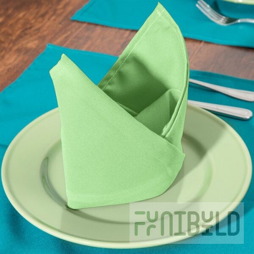 Intedge Seafoam Green 100% Polyester Cloth Napkins, 18