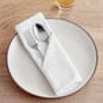 Intedge White 65/35 Polycotton Blend Cloth Napkins, 20 Intedge White 65/35 Polycotton Blend Cloth Napkins, 20