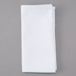 Intedge White 65/35 Polycotton Blend Cloth Napkins, 20 Intedge White 65/35 Polycotton Blend Cloth Napkins, 20