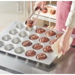 Baker's Lane 20 Cup 8.2 oz. Glazed Aluminized Steel Pecan Roll / Jumbo Muffin Pan - 26