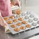 Baker's Lane 20 Cup 8.2 oz. Glazed Aluminized Steel Pecan Roll / Jumbo Muffin Pan - 26