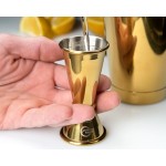 Barfly® M37001GD 20 mL & 40 mL (0.68 oz. & 1.35 oz.) Gold-Plated Japanese Style Jigger Barfly® M37001GD 20 mL & 40 mL (0.68 oz. & 1.35 oz.) Gold-Plated Japanese Style Jigger
