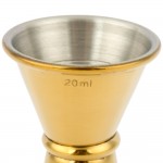 Barfly® M37001GD 20 mL & 40 mL (0.68 oz. & 1.35 oz.) Gold-Plated Japanese Style Jigger Barfly® M37001GD 20 mL & 40 mL (0.68 oz. & 1.35 oz.) Gold-Plated Japanese Style Jigger
