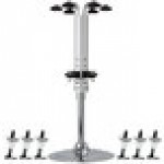 Precision Pours ROL 1 oz MO Rack & Pour 1 oz. Rotary 6 Bottle Measured Liquor Pourer and Rack System Precision Pours ROL 1 oz MO Rack & Pour 1 oz. Rotary 6 Bottle Measured Liquor Pourer and Rack System