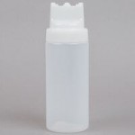 TableCraft 63TSVN INVERTAtop White Replacement ValveTop for Inverted or Squeeze Bottles with 63 mm Opening - 12/Pack