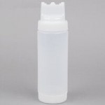 TableCraft 63TSVN INVERTAtop White Replacement ValveTop for Inverted or Squeeze Bottles with 63 mm Opening - 12/Pack