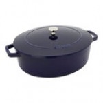 Staub 6.25 Qt. Cherry Enameled Cast Iron Oval Dutch Oven 1029440 Staub 6.25 Qt. Cherry Enameled Cast Iron Oval Dutch Oven 1029440