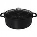Chasseur 4.23 Qt. Black Enameled Cast Iron Dutch Oven by Arc Cardinal FN425