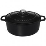 Chasseur 4.23 Qt. Black Enameled Cast Iron Dutch Oven by Arc Cardinal FN425