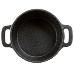 American Metalcraft CIPR5526 26.5 oz. Pre-Seasoned Mini Cast Iron Pot with Cover