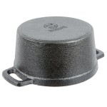 American Metalcraft CIPR5526 26.5 oz. Pre-Seasoned Mini Cast Iron Pot with Cover