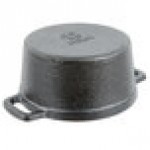American Metalcraft CIPR5526 26.5 oz. Pre-Seasoned Mini Cast Iron Pot with Cover