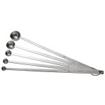 Vollrath 47031 5-Piece Stainless Steel Long Handled Measuring Spoon Set