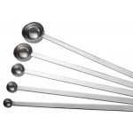 Vollrath 47031 5-Piece Stainless Steel Long Handled Measuring Spoon Set