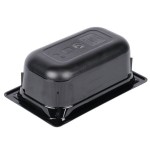 Vollrath 8044420 Super Pan® 1/4 Size Black Polycarbonate Food Pan - 4