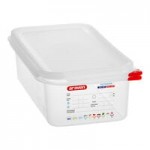 Araven 03035 1/2 Size Translucent Polypropylene Food Pan with Airtight Lid - 8
