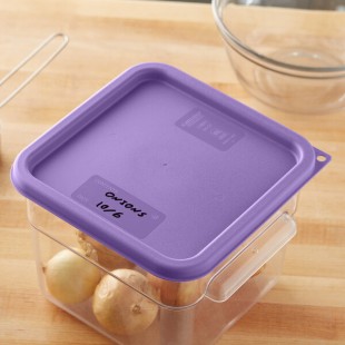 Carlisle Purple Allergen-Free Polypropylene Lid for 6 and 8 Qt. Square Containers Carlisle Purple Allergen-Free Polypropylene Lid for 6 and 8 Qt. Square Containers