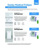 Danby DH016A1W-T Health 1.6 Cu. Ft. White Solid Door Reach-In Medical Refrigerator with Temperature Monitor