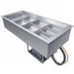 Hatco CWBP-4 Four Pan Slanted Drop-In Refrigerated Cold Food Well with Drain - 120V