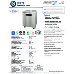 Hoshizaki UF27B 27 Hoshizaki UF27B 27