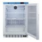 Summit Appliance ACR52GNSF456 EQTemp ACR Series 3.88 Cu. Ft. White / Blue Built-In Undercounter Glass Door Reach-In Medical Refrigerator with Temperature-Monitored Vaccine Storage - 115V Summit Appliance ACR52GNSF456 EQTemp ACR Series 3.88 Cu. Ft. White / Blue Built-In Undercounter Glass Door Reach-In Medical Refrigerator with Temperature-Monitored Vaccine Storage - 115V