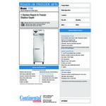 Continental Refrigerator 1FSNSS 26 Continental Refrigerator 1FSNSS 26