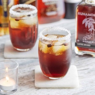 Runamok Grade A Dark Coffee-Infused Maple Syrup 8.45 fl. oz. (250mL) - 6/Case Runamok Grade A Dark Coffee-Infused Maple Syrup 8.45 fl. oz. (250mL) - 6/Case