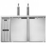 Continental Refrigerator KC59S-N-SS Double Tap Kegerator Beer Dispenser, Shallow Depth - Stainless Steel, (2) 1/2 Keg Capacity