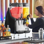 Narvon Summit Double 3.2 Gallon Granita / Slushy / Frozen Beverage Machine - 115V Narvon Summit Double 3.2 Gallon Granita / Slushy / Frozen Beverage Machine - 115V